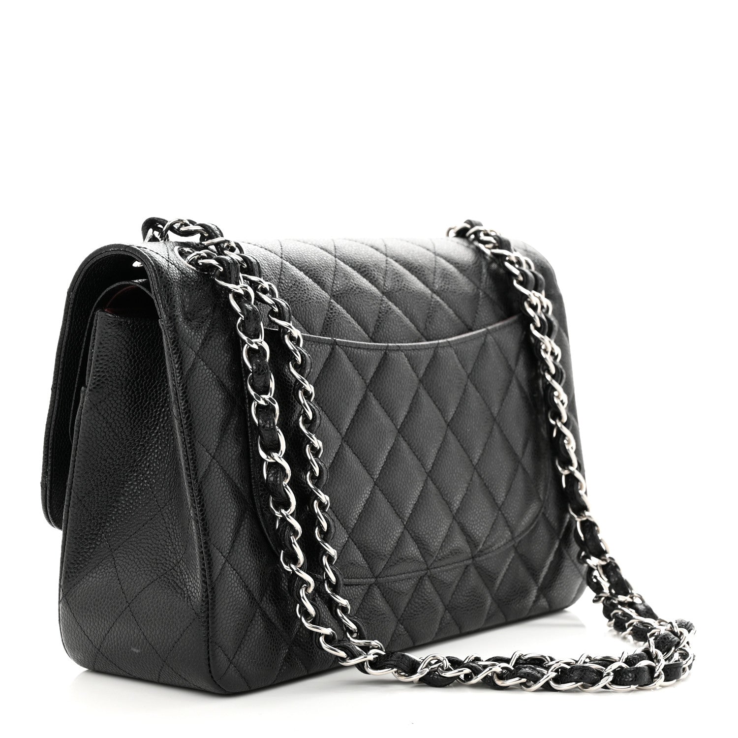 Chanel Caviar Quilted Jumbo Double Flap Black 3 of 10