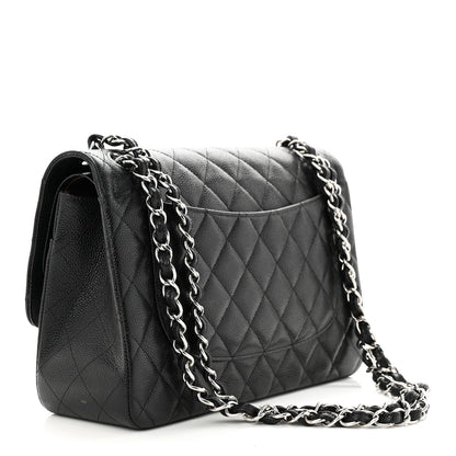 Chanel Caviar Quilted Jumbo Double Flap Black 3 of 10