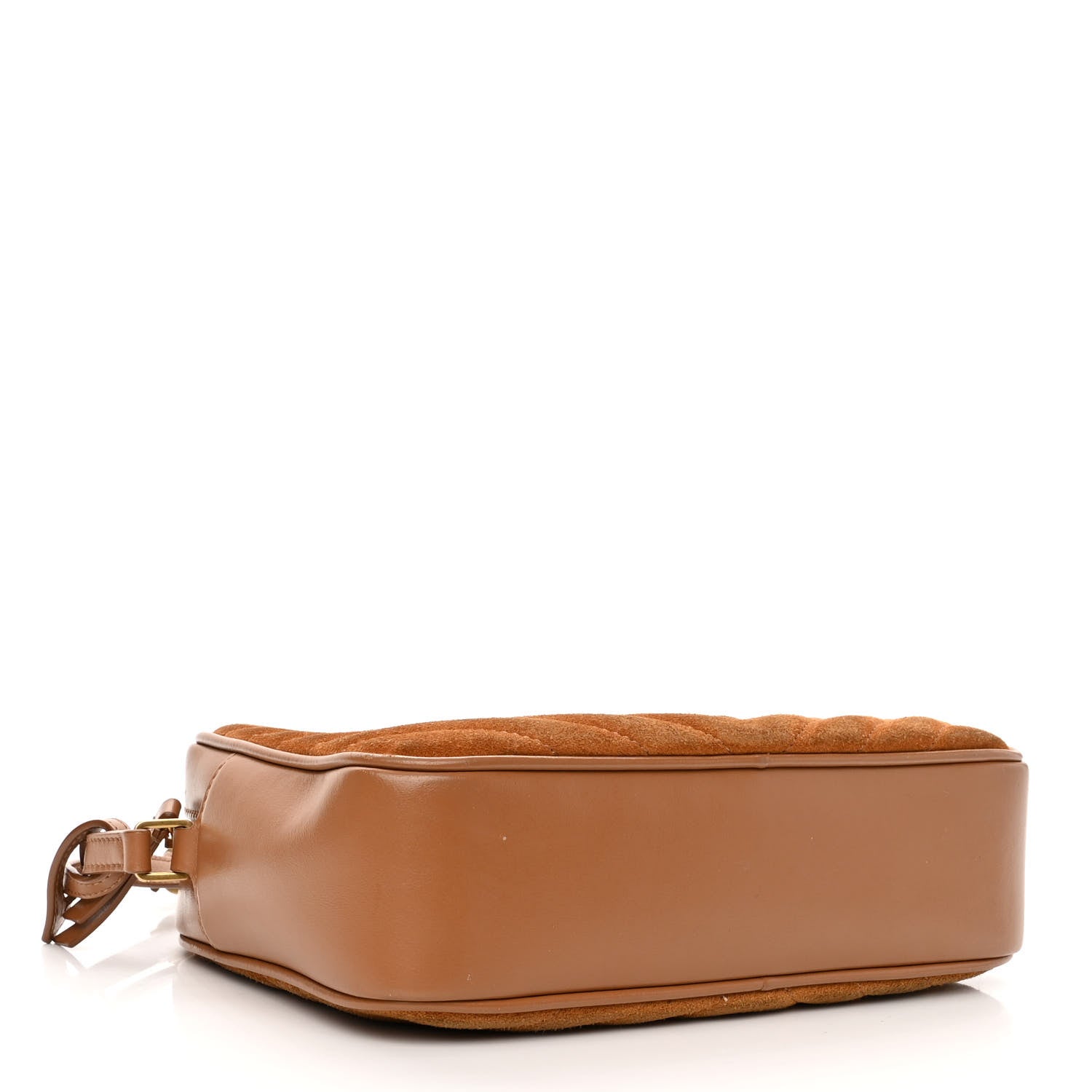 Saint Laurent Suede Matelasse Monogram Lou Camera Bag Cinnamon 4 of 15