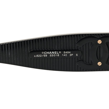 Chanel Square Polarized CC Sunglasses 5494-A Black 5 of 8