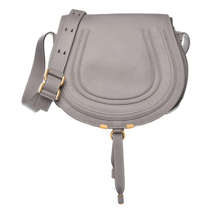 Chloe Calfskin Medium Marcie Round Crossbody Bag Cashmere Grey 1 of 7