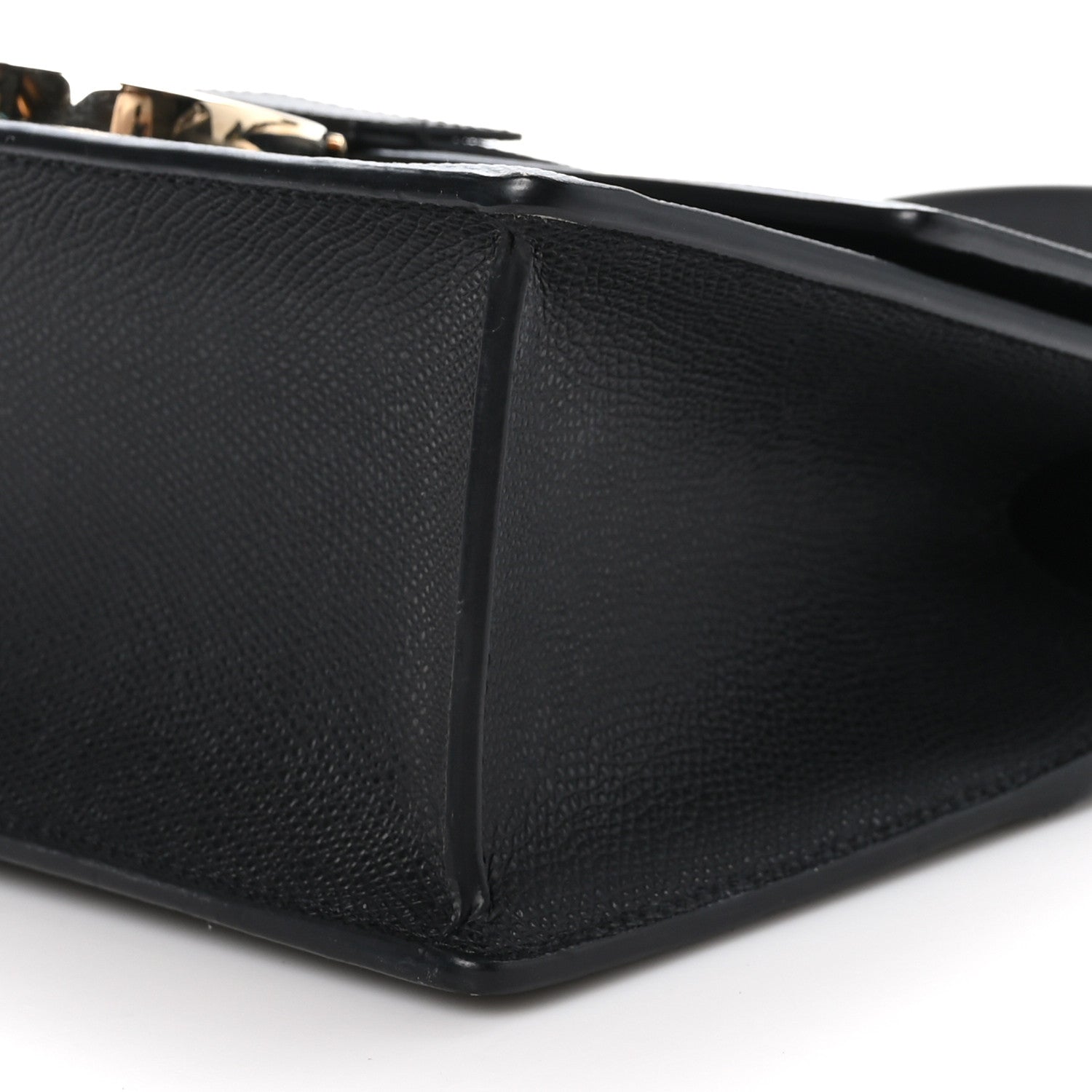 Christian Dior Grained Calfskin Embossed 30 Montaigne Chain Flap Bag Black 9 of 9