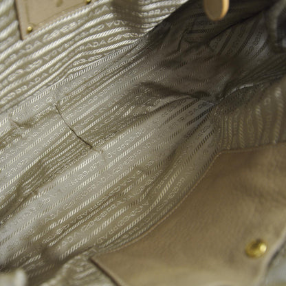 Prada Vitello Daino Shoulder Bag Sughero 7 of 10