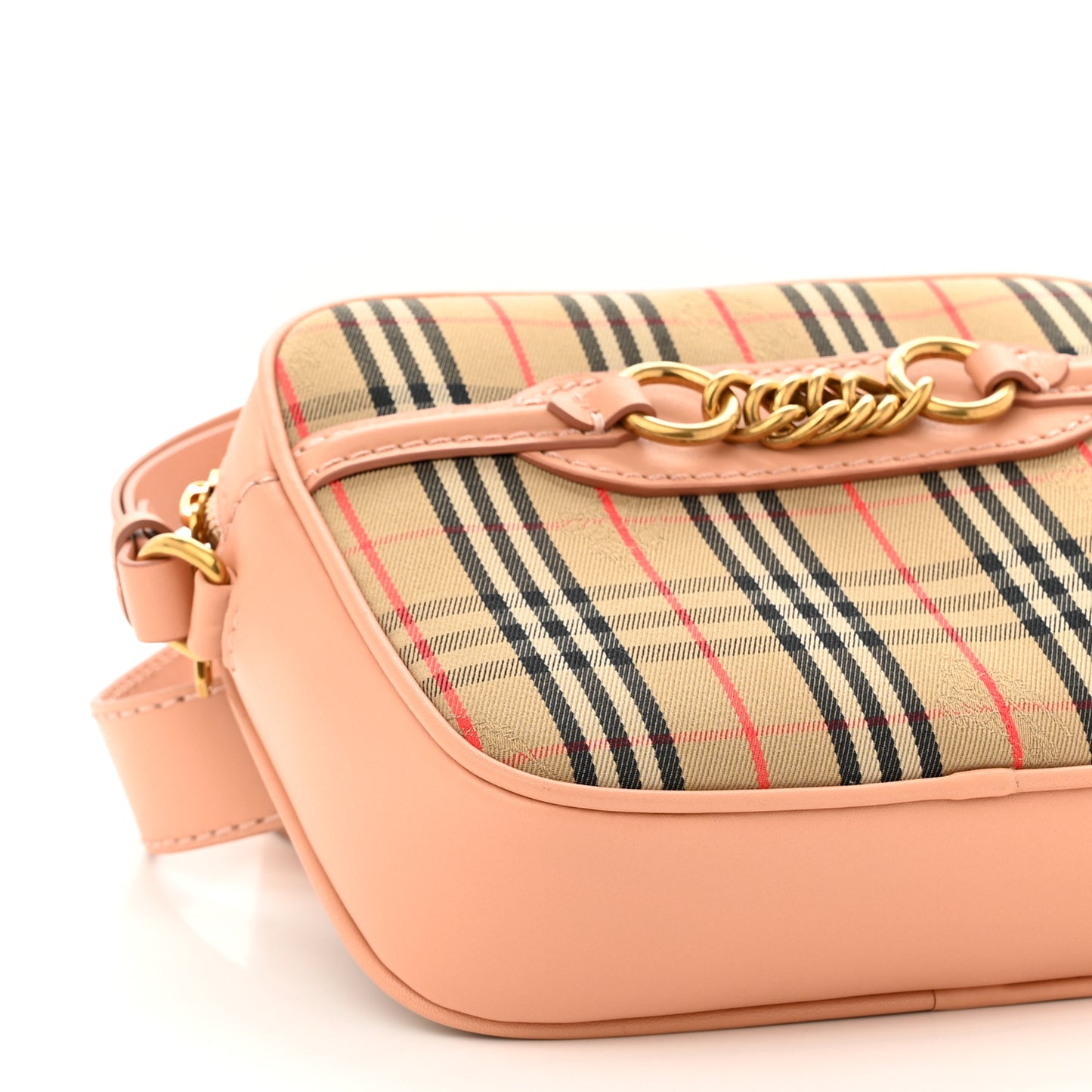 Smooth Calfskin 1983 Knight Check Link Bum Bag Pale Orchid