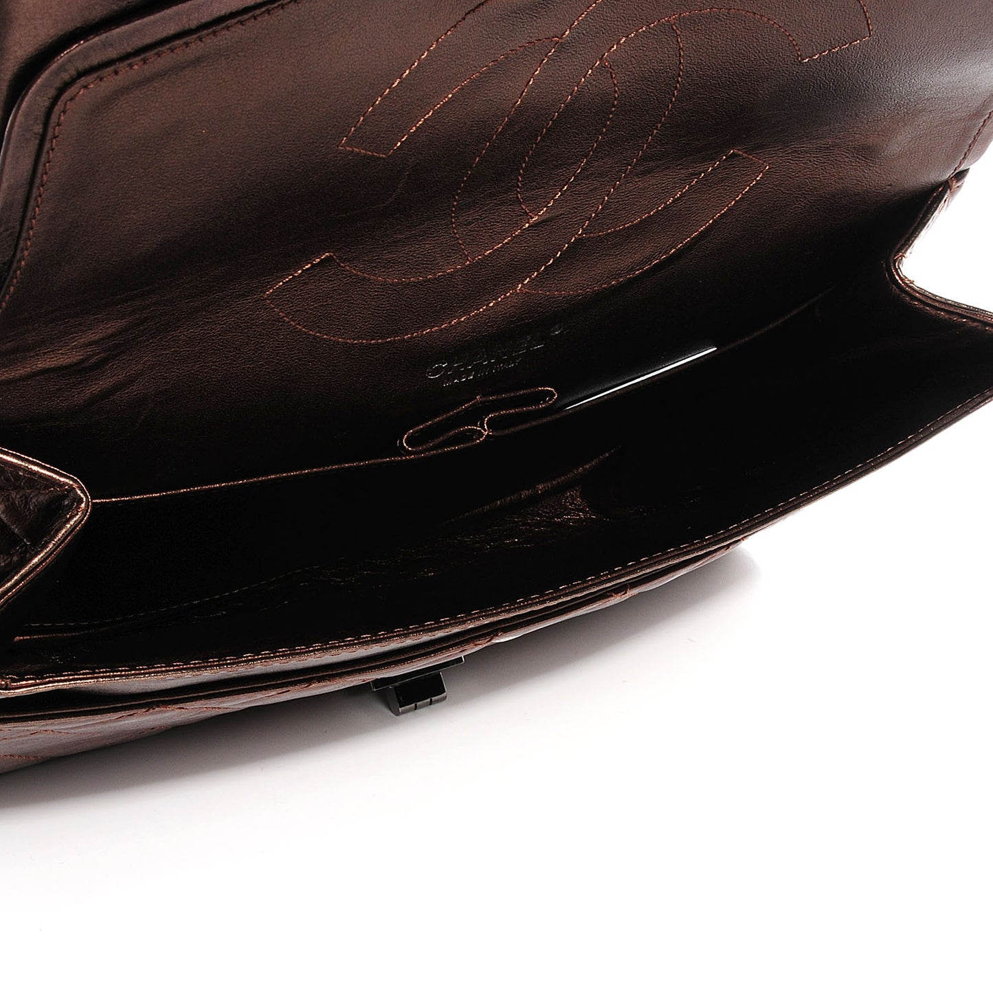 Calfskin 2.55 Reissue 227 Flap Metallic Bronze