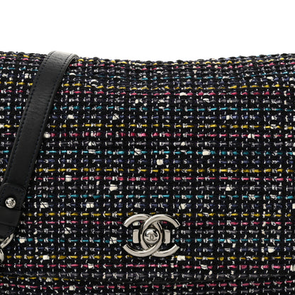 Chanel Tweed Small Messenger Flap Navy 8 of 11