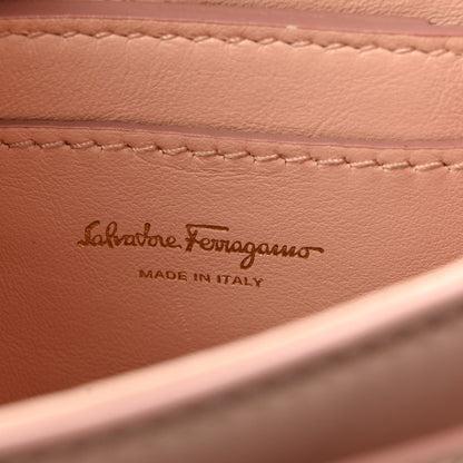 Salvatore Ferragamo Calfskin Vela Crossbody Flap Bag Antique Rose 6 of 12