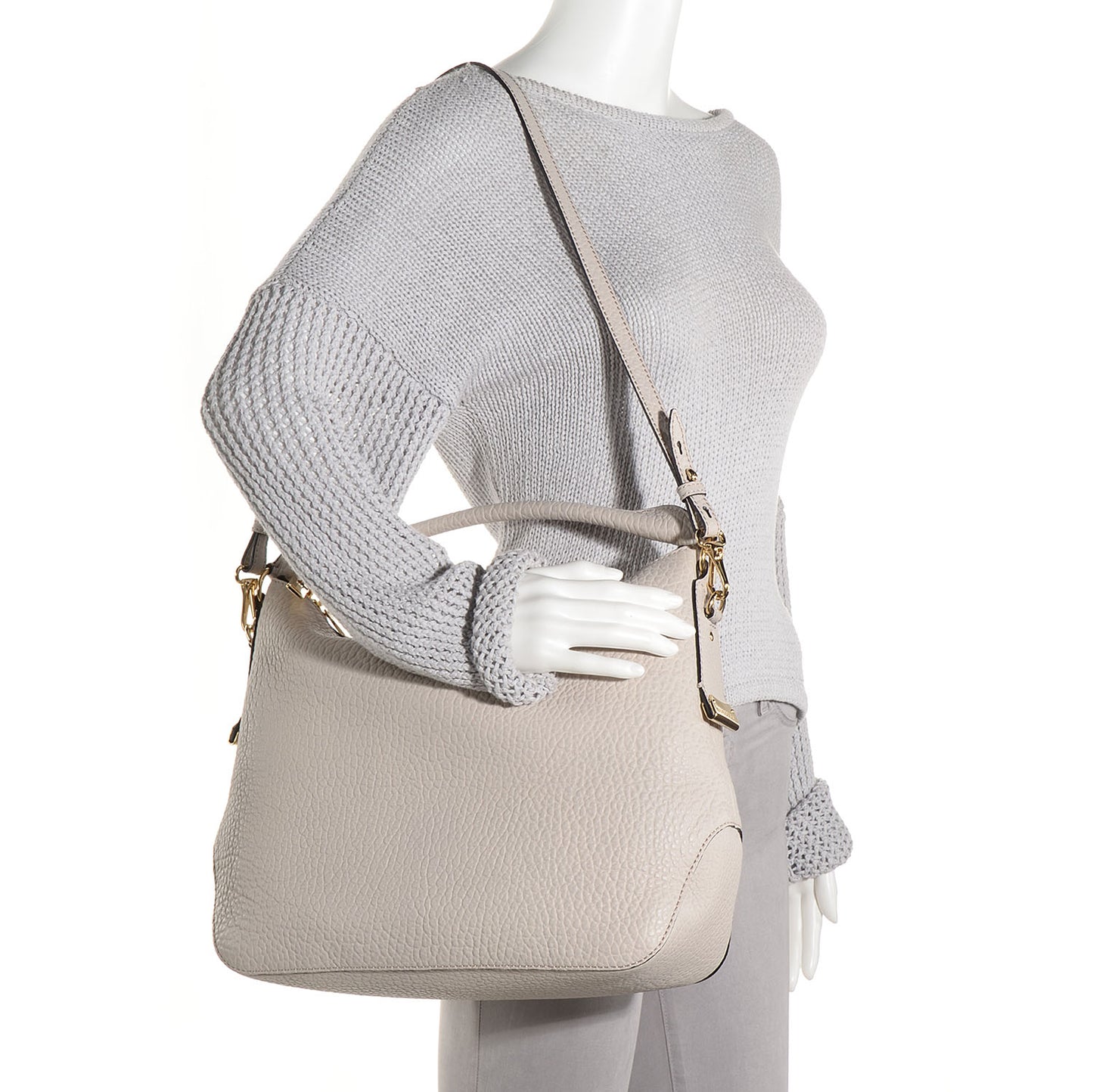 Heritage Grain Small Hobo White