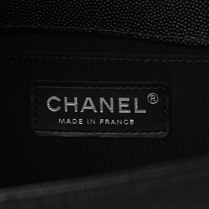 Chanel Caviar Quilted Medium Boy Flap Black 6 of 7