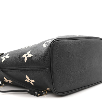 Louis Vuitton Empreinte Monogram Giant Neverfull MM Black Beige 9 of 10