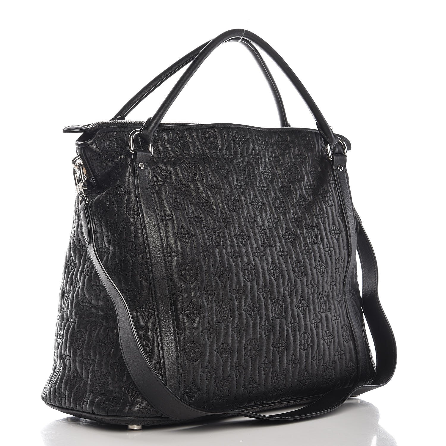 Louis Vuitton Monogram Lambskin Antheia Ixia MM Black 4 of 12