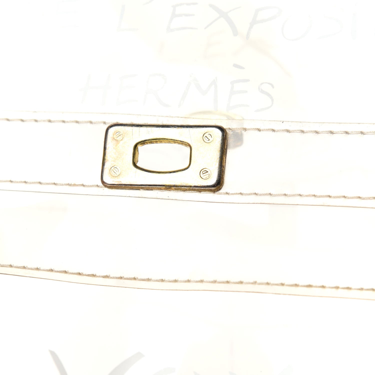 Hermes Vinyl Souvenir De L'Exposition Kelly Transparent 10 of 11