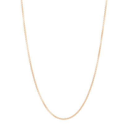 David Yurman 18K Rose Gold 1.7mm Box Chain Necklace 18" 1 of 5