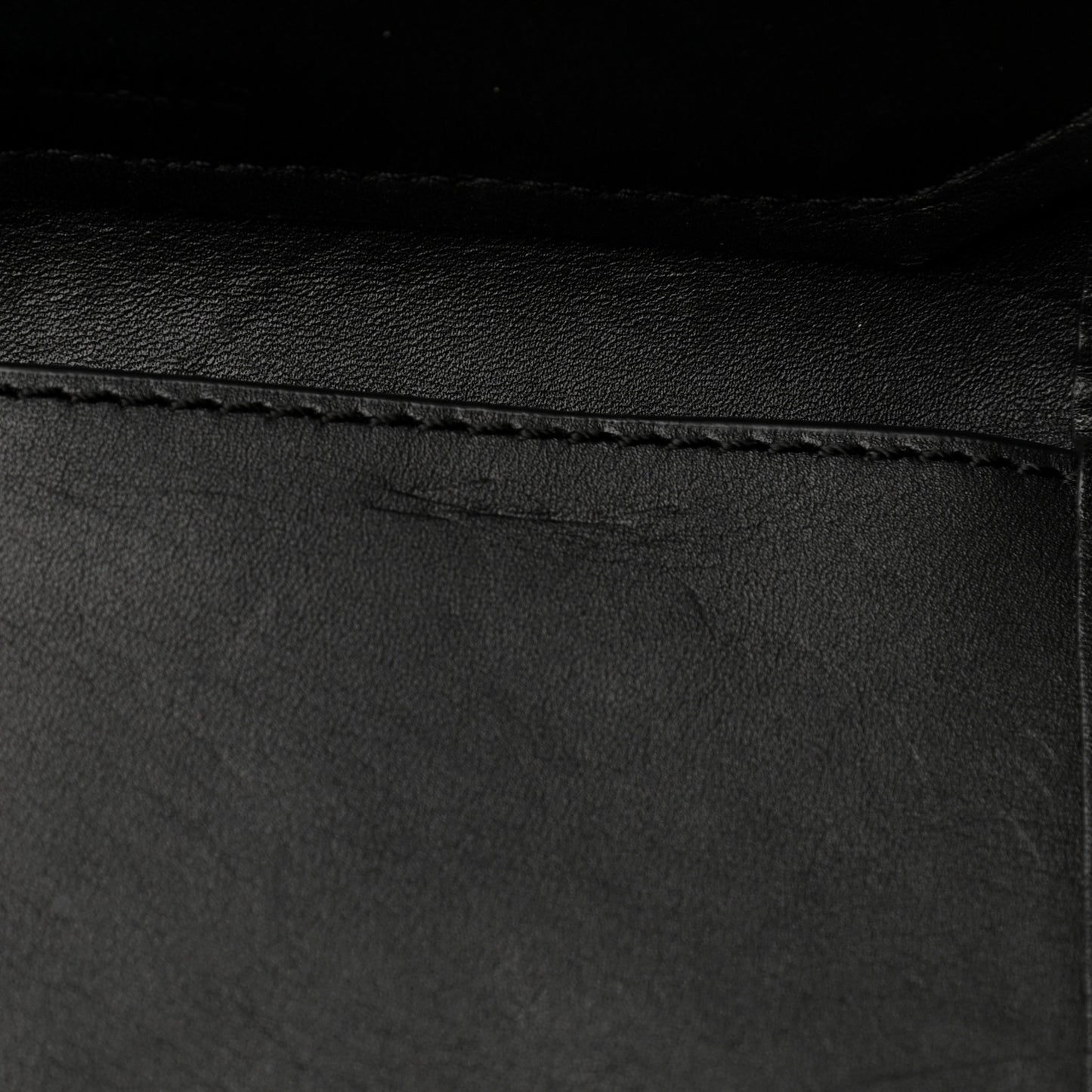 Calfskin Prisma Skeletal Tote Black