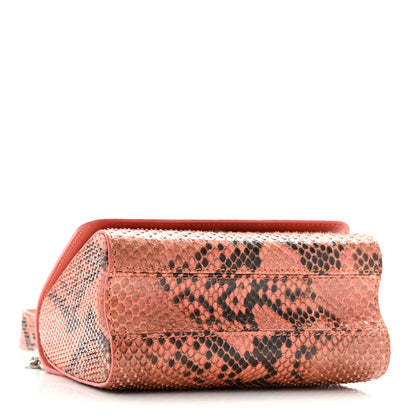 Louis Vuitton Snakeskin Twist Shoulder Bag PM Coral 4 of 10