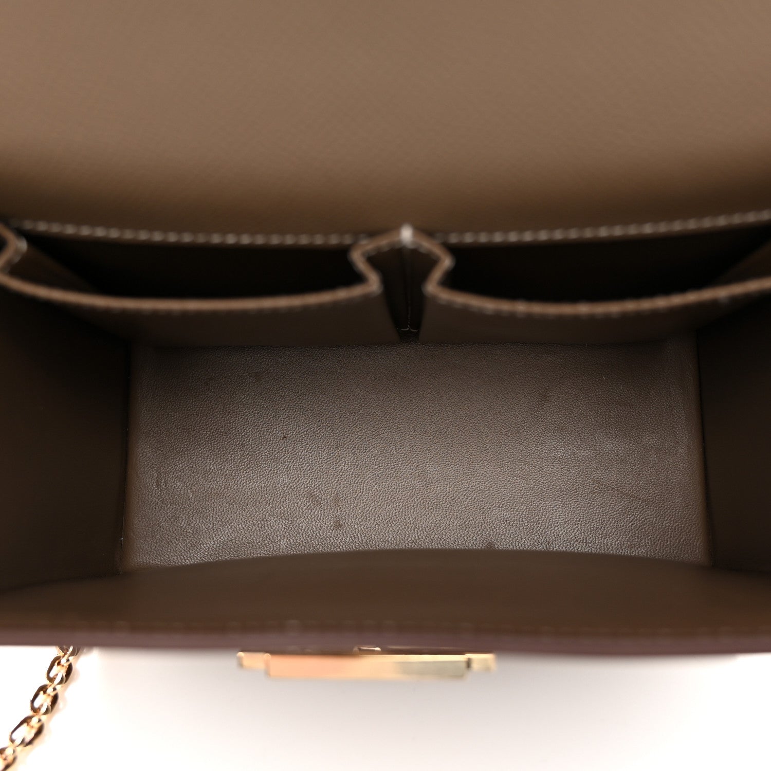 Hermes Epsom Cinhetic Boxy Top Handle Bag Etoupe 5 of 11