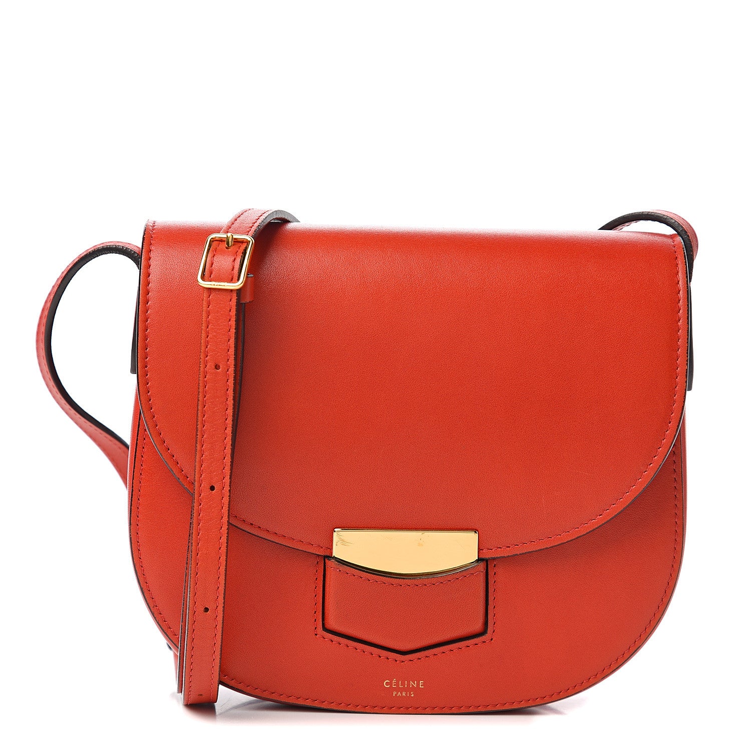 Celine Supersoft Calfskin Small Trotteur Ruby 1 of 11