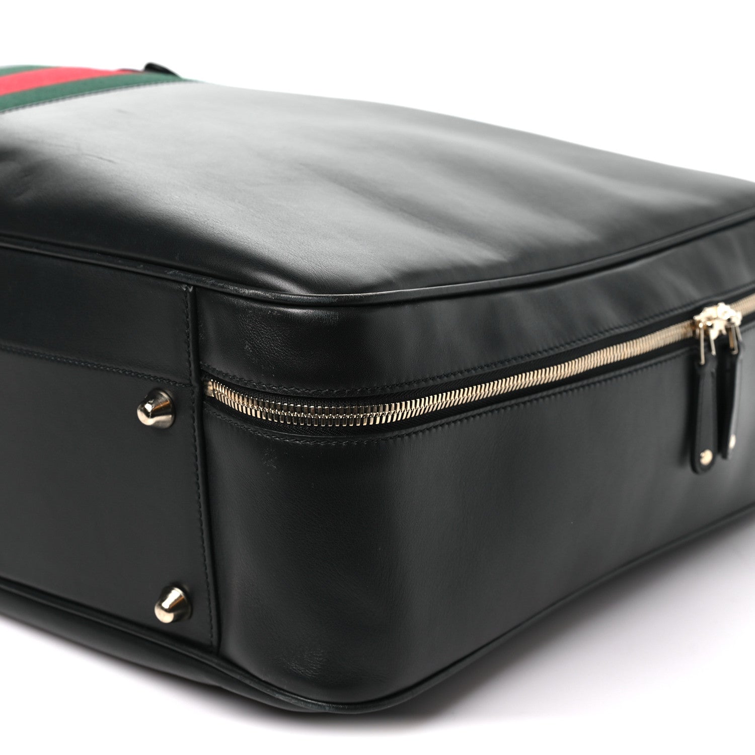 Gucci Calfskin Web Suitcase Black 7 of 7