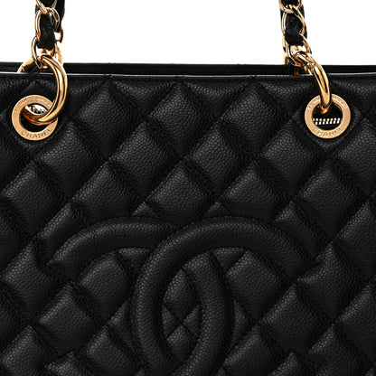 Chanel Caviar Quilted XL Grand Shopping Tote GST Black 8 of 10