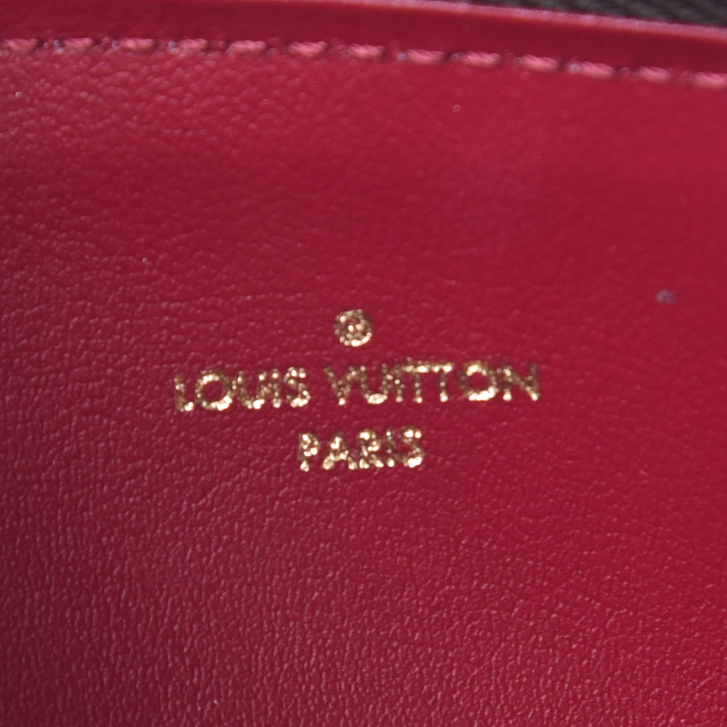 Monogram Felicie Chain Wallet Zippered Insert Fuchsia