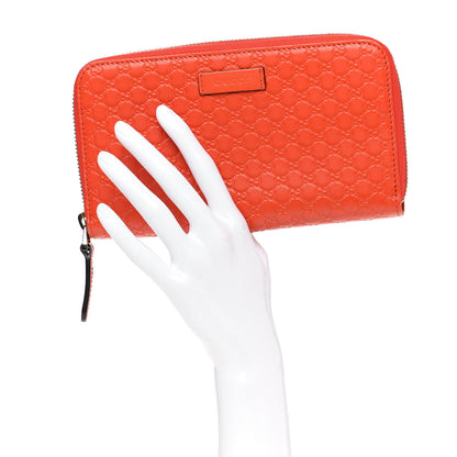 Gucci Microguccissima Zip Around Wallet Sun Orange 2 of 8