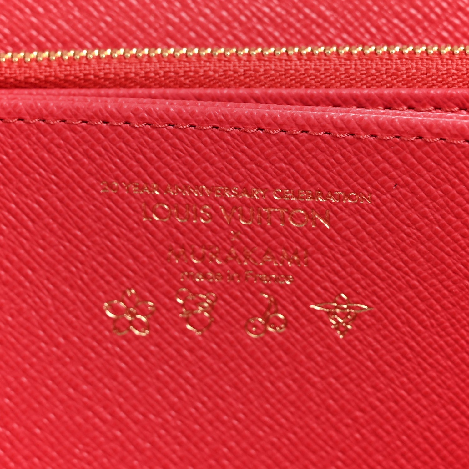 Louis Vuitton LV X TM Monogram Cerises Zippy Wallet White 1776435