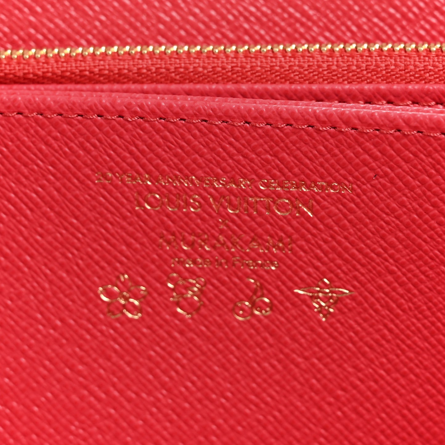 LV X TM Monogram Cerises Zippy Wallet White