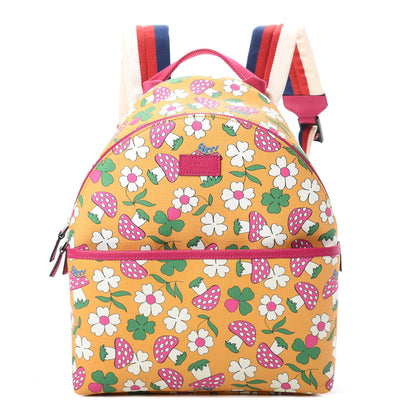 Gucci Canvas Childrens Flower Mushroom Print Backpack 1 of 9