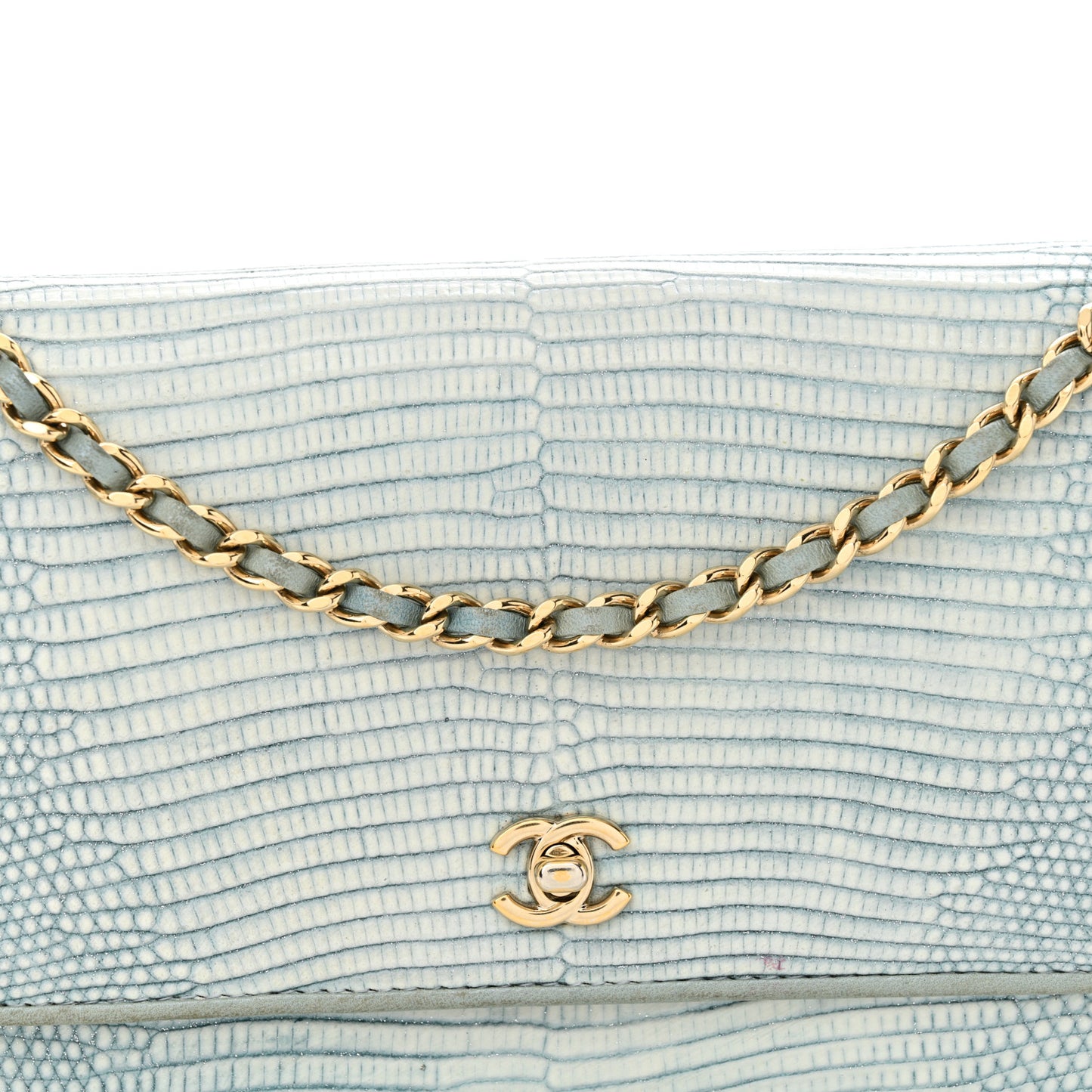 Lizard Wallet on Chain WOC Light Grey