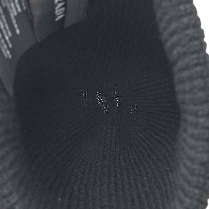 Prada Wool Cashmere Beanie Hat L Black 7 of 8