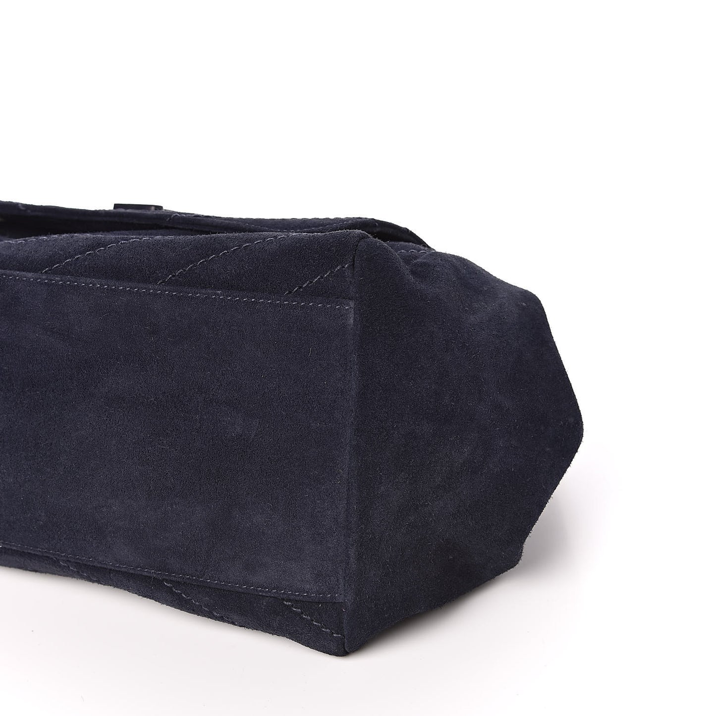 Suede Chevron Monogram Large Nolita Blue