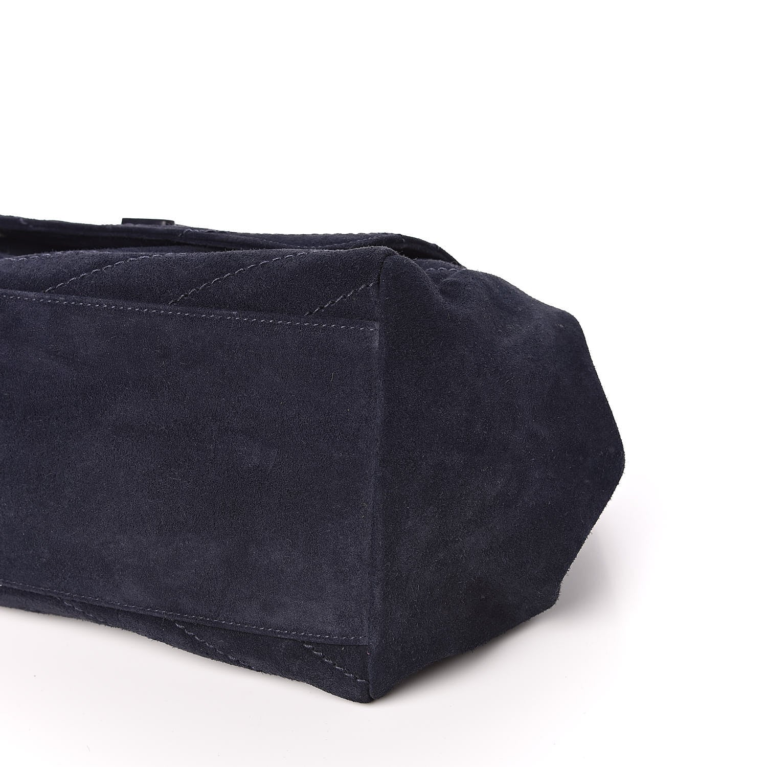 Saint Laurent Suede Chevron Monogram Large Nolita Blue 9 of 11