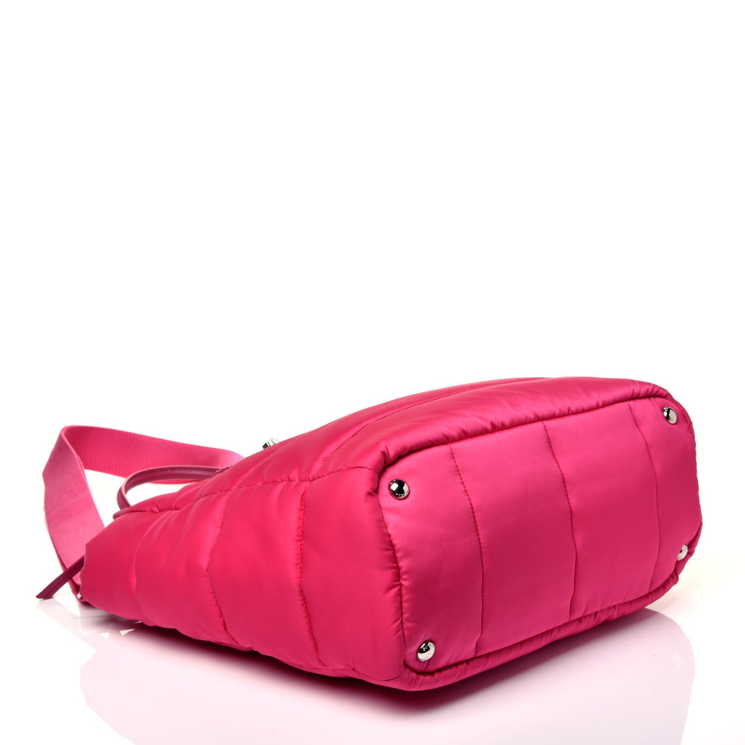 Prada Tessuto Nylon Bomber Tote Fuxia 5 of 10