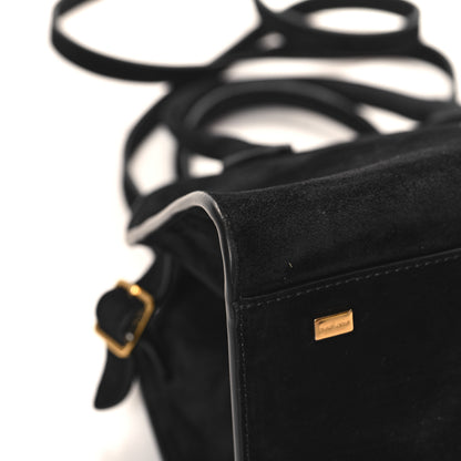 The Row Suede Soft Margaux 10 Bag Black 8 of 11