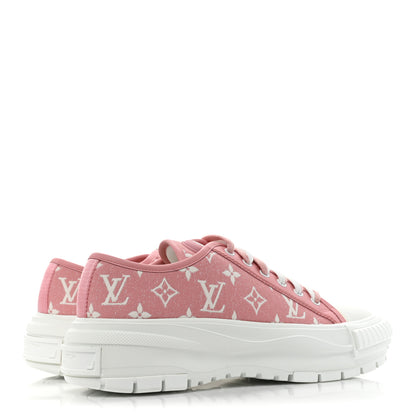 Louis Vuitton Denim Monogram Squad Sneakers 41 Pink 5 of 10