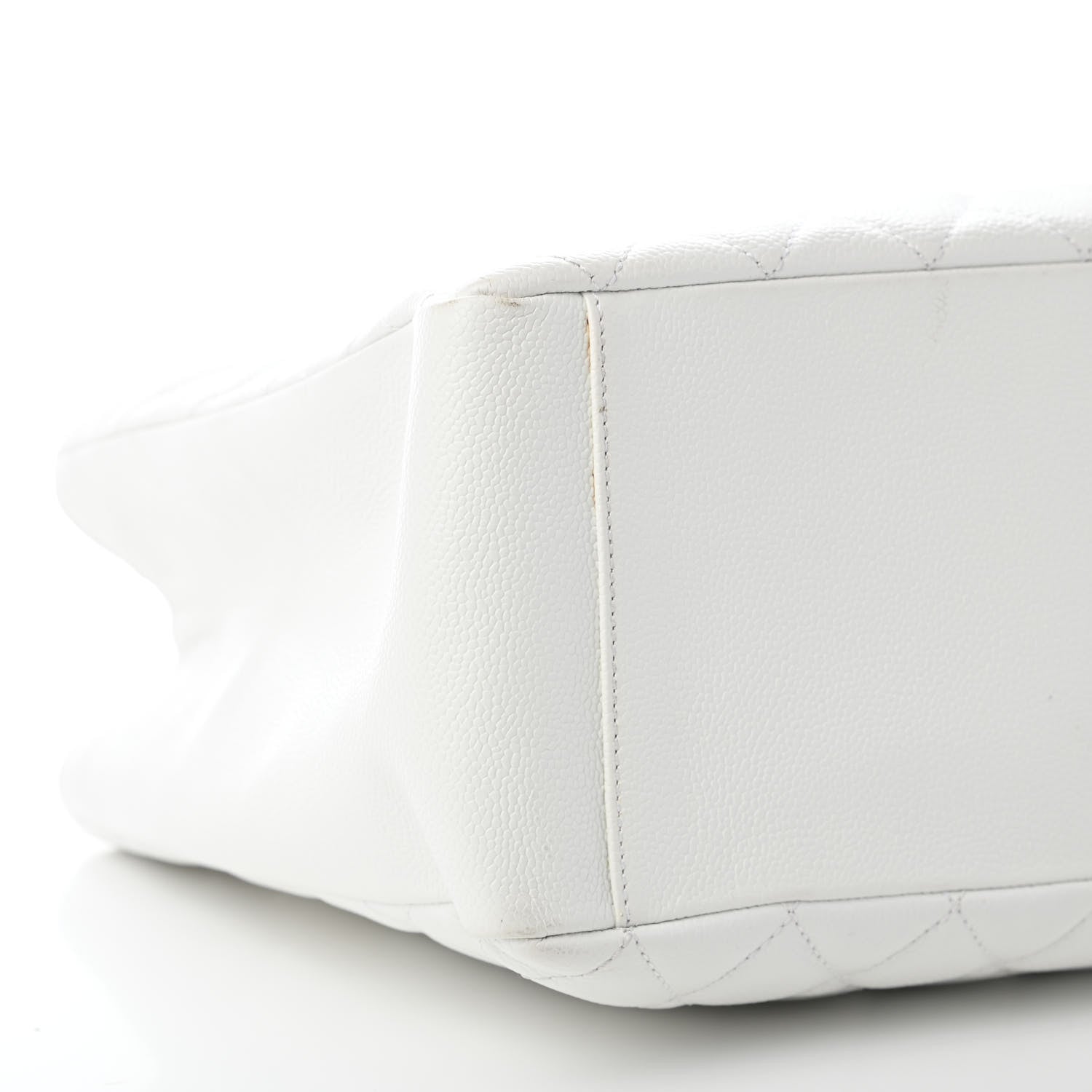 Chanel Caviar Quilted Grand Shopping Tote GST White 8 of 10