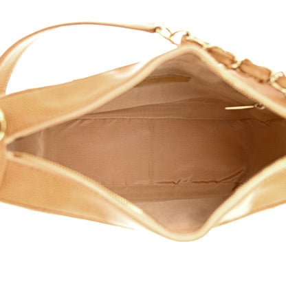 Chanel Caviar Quilted Timeless CC Shoulder Bag Beige 5 of 15