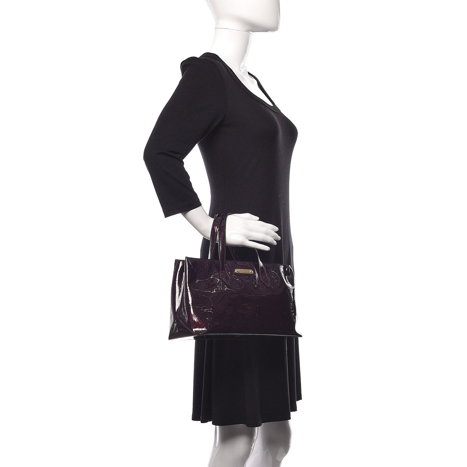 Louis Vuitton Vernis Wilshire PM Amarante 2 of 8