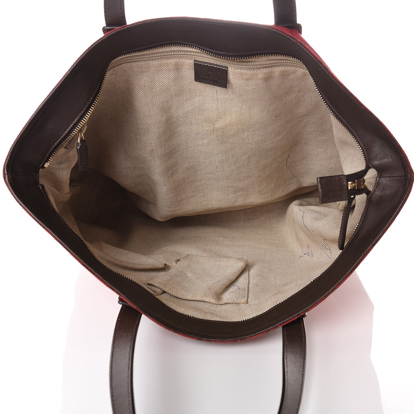 Monogram Large Original Tote Red