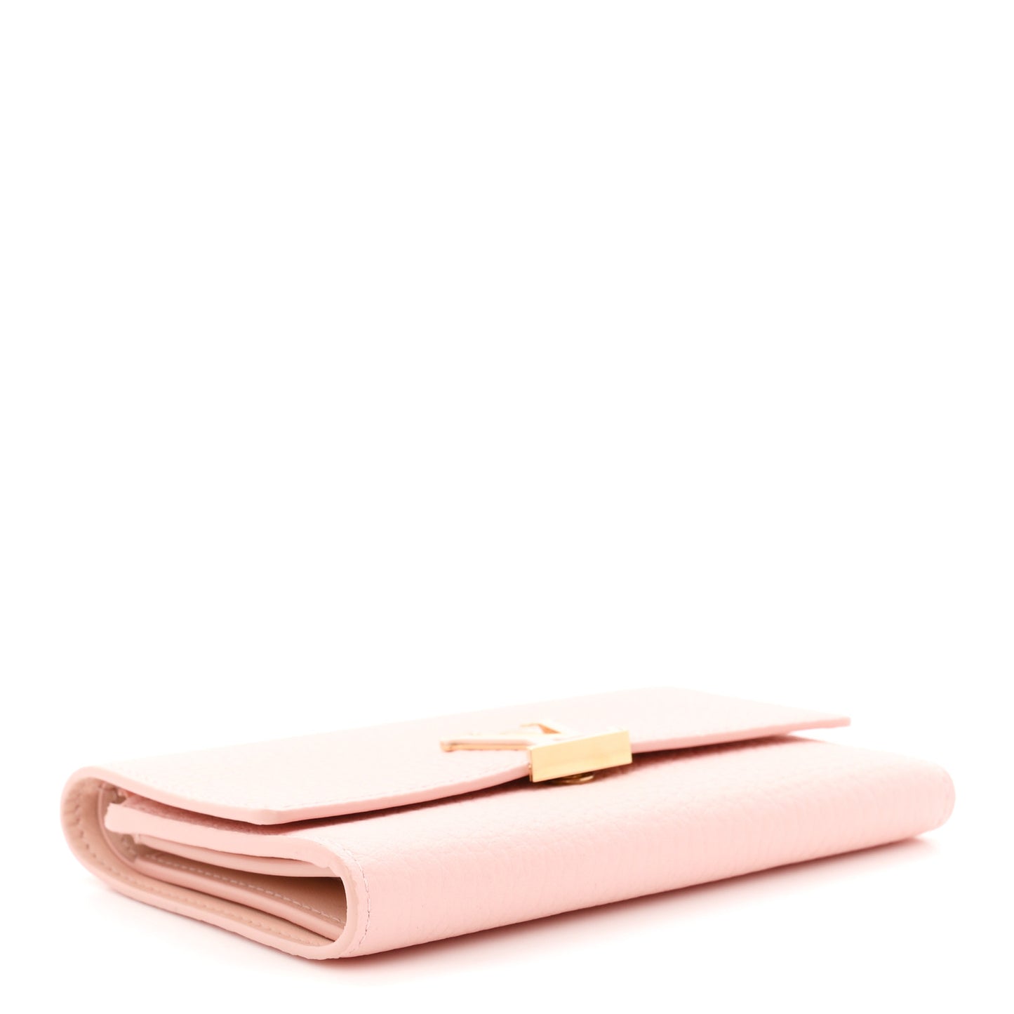 Taurillon Capucines Compact Wallet Rose