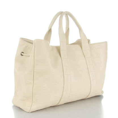 Chanel Calfskin Unlimited Shopping Tote White 3 of 7