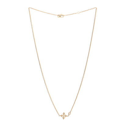 Louis Vuitton 18K Yellow Gold Diamond Idylle Blossom Pendant Necklace 3 of 4