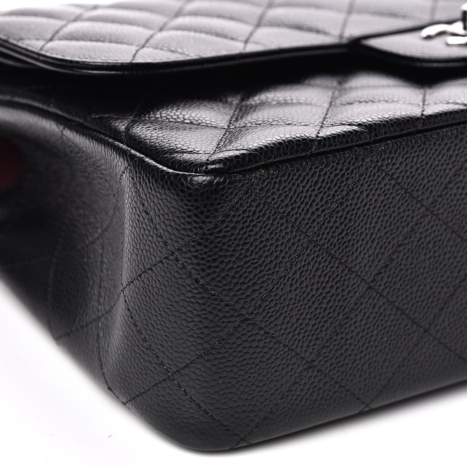 Chanel Caviar Quilted Jumbo Double Flap Black 8 of 10