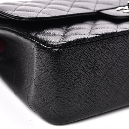 Chanel Caviar Quilted Jumbo Double Flap Black 8 of 10