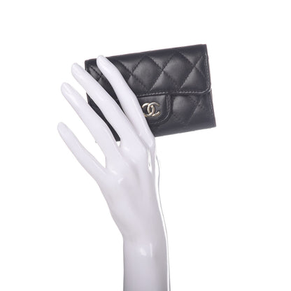 Chanel Lambskin Quilted 4 Key Holder Black 2 of 9