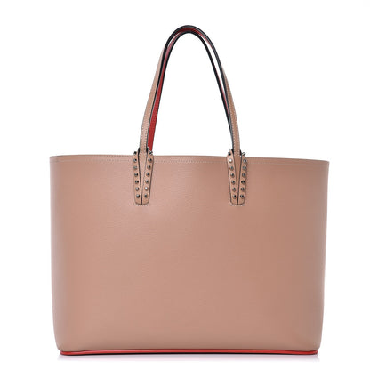 Christian Louboutin Calfskin Spikes East West Cabata Tote Nude 1 of 14