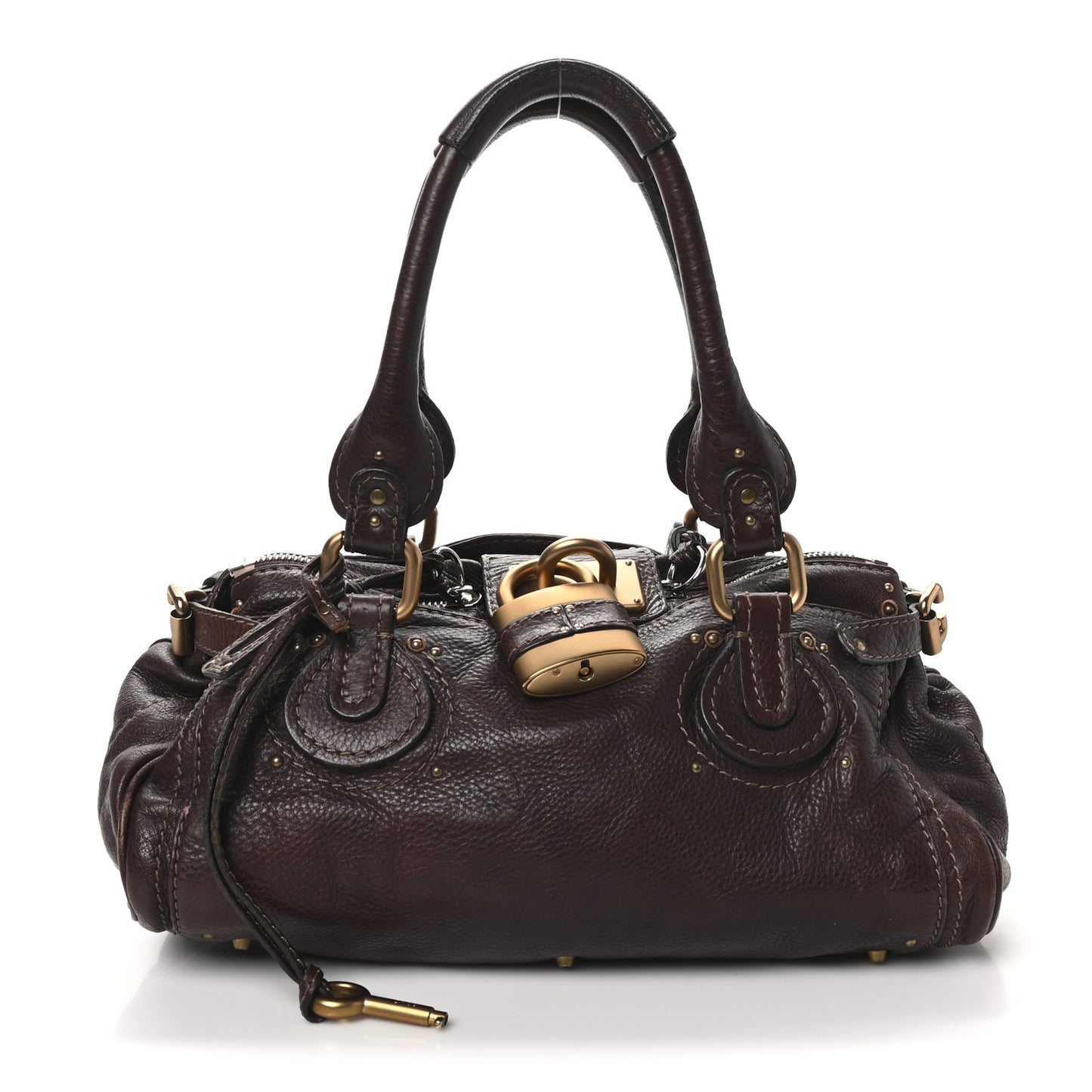 Calfskin Medium Paddington Satchel Chocolate