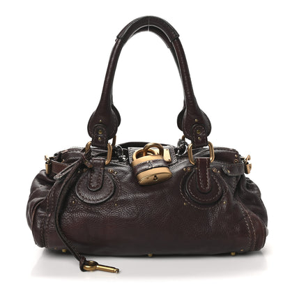 Chloe Calfskin Medium Paddington Satchel Chocolate 1 of 9