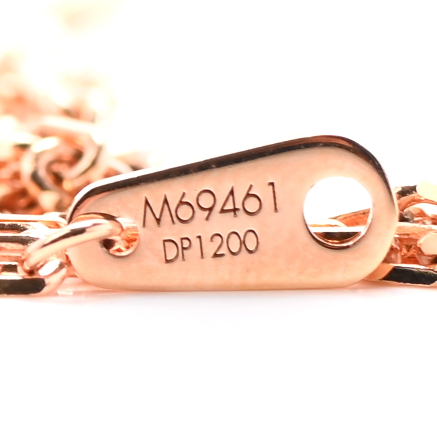 LV Sound Keyboard Necklace Rose Gold