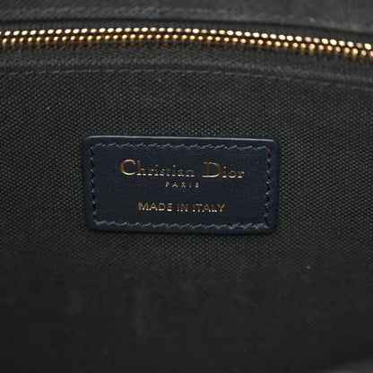 Christian Dior Oblique Calfskin Small Book Tote With Strap Blue Multicolor 7 of 11